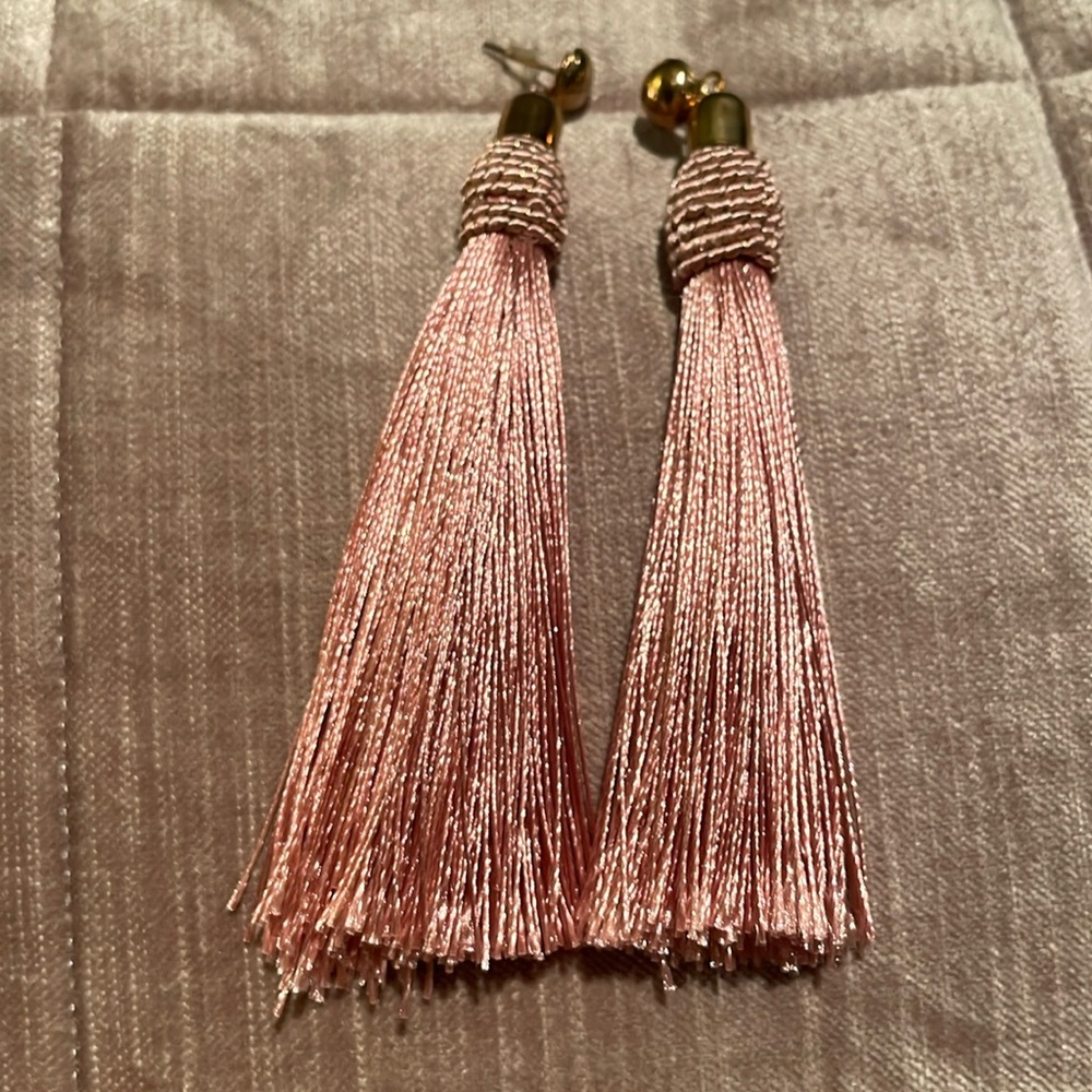 Pink  Tassel Earrings